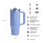VASO STANLEY QUENCHER PROTOUR 887ML HYDRANGEA - Imagen 2