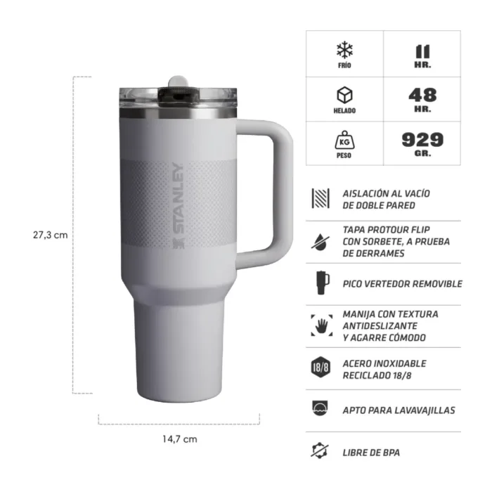 VASO STANLEY QUENCHER PROTOUR 1.18L ASH FADE - Imagen 2