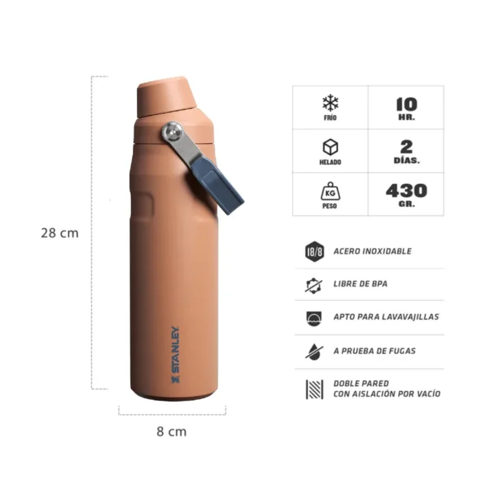 BOTELLA TERMICA STANLEY ICEFLOW AEROLIGHT 710ML TOAST - Imagen 2