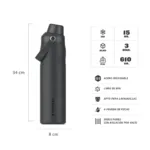 BOTELLA TERMICA STANLEY ICEFLOW AEROLIGHT 1LT BLACK 2.0 - Imagen 2
