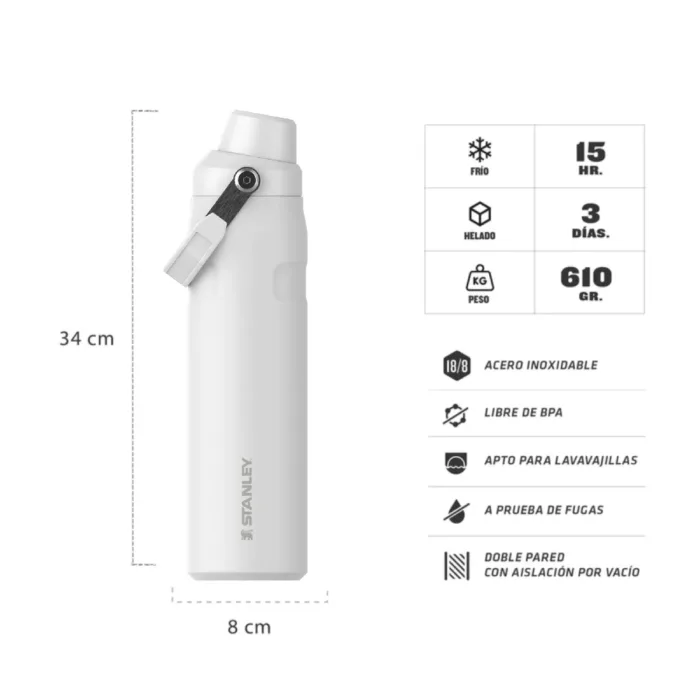 BOTELLA TERMICA STANLEY ICEFLOW AEROLIGHT 1LT FROST - Imagen 2