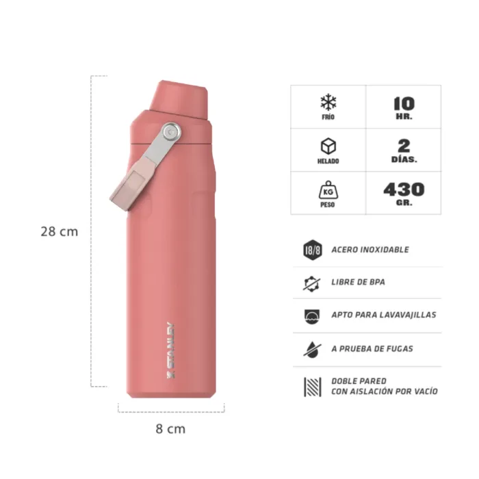 BOTELLA TERMICA STANLEY ICEFLOW AEROLIGHT 710ML TERRACOTA - Imagen 2
