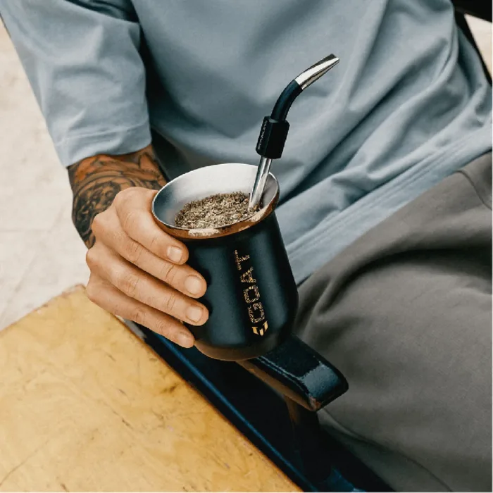 MATE STANLEY 236ML MESSI GOAT BLACK - Imagen 3