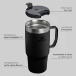 VASO STANLEY EVERYDAY SUBURBAN 710ML NEGRO 2.0 - Imagen 4