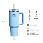 VASO STANLEY QUENCHER 2.0 FLOWSTATE 1.18L CORNFLOWER GLOSS - Imagen 2
