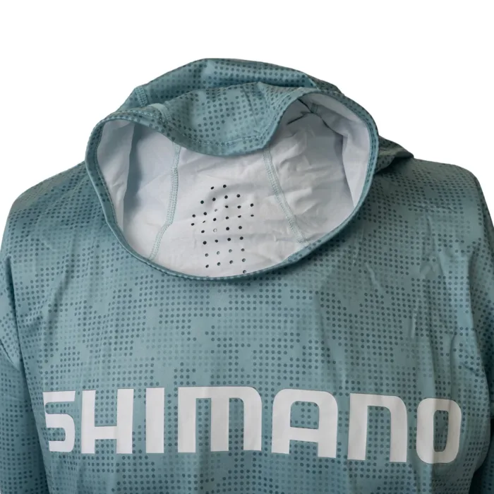 Camiseta Manga Larga con capucha Hood Tech Tee Verde - Imagen 5