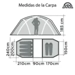 CARPA DOITE PRADERA P/6 PERSONAS M.15955 - Imagen 2