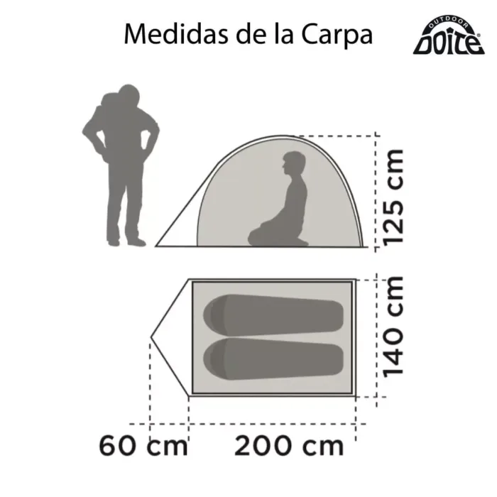 CARPA DOITE ANDINA P/2 PERSONAS - Imagen 5