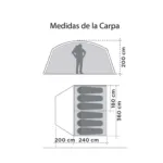 CARPA DOITE LODGEVELLA P/6 PERS M.5964 - Imagen 3