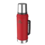 TERMO STANLEY CLASICO CON TAPON CEBADOR 950ML ROJO - Imagen 2