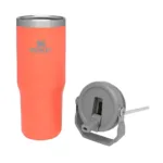 BOTELLA TERMICA STANLEY FLIP STRAW 887ML CORAL - Imagen 2